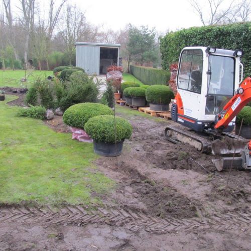Aanleg en beplanten van uw tuin