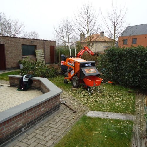 Verhakselen en rooiwerk